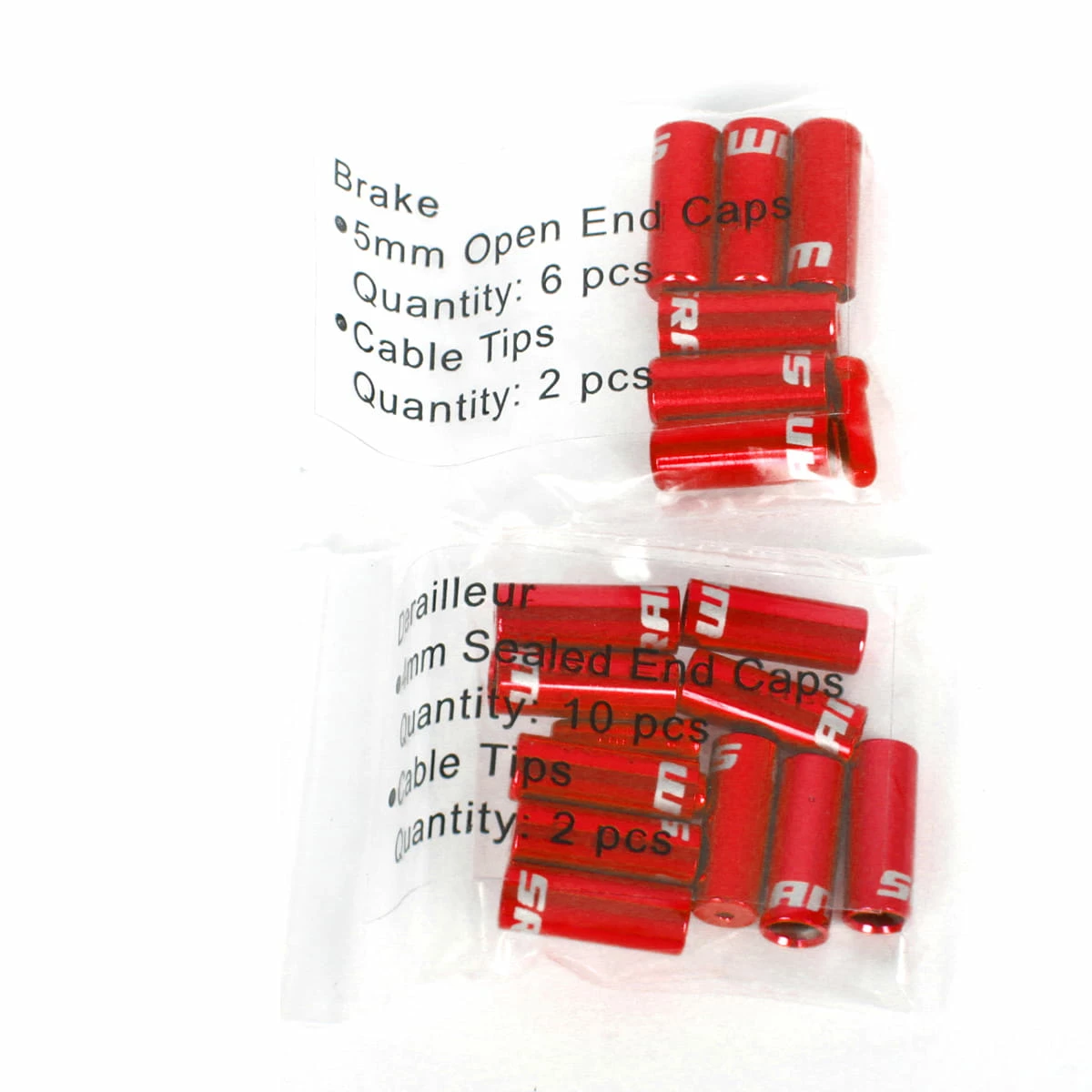 SRAM Jeu De Manchons Et D'embouts Pour Le Frein Et Le Changement De Vitesse - Rouge 4 SRAM Jeu De Manchons Et D'embouts Pour Le Frein Et Le Changement De Vitesse - Rouge – Image 2