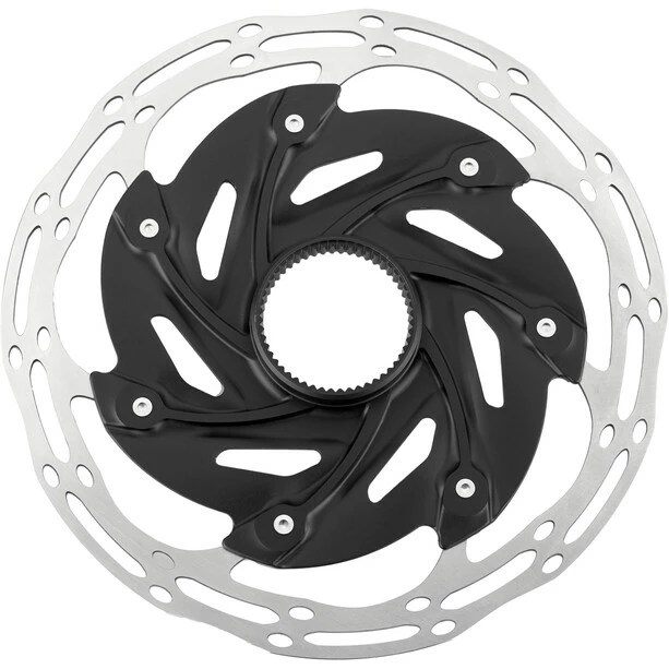 SRAM Centerline XR Rotor Disque De Frein Profile Rond Deux Parties Centerlock, Noir/argent 3 SRAM Centerline XR Rotor Disque De Frein Profile Rond Deux Parties Centerlock, Noir/argent